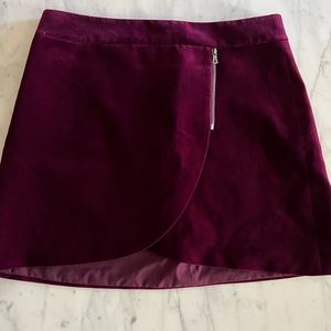 Alice + Olive velvet skirt